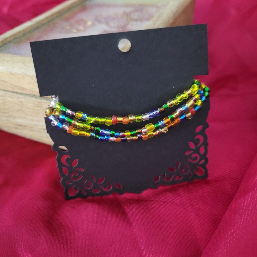 3 Multicolor Beaded Bracelets